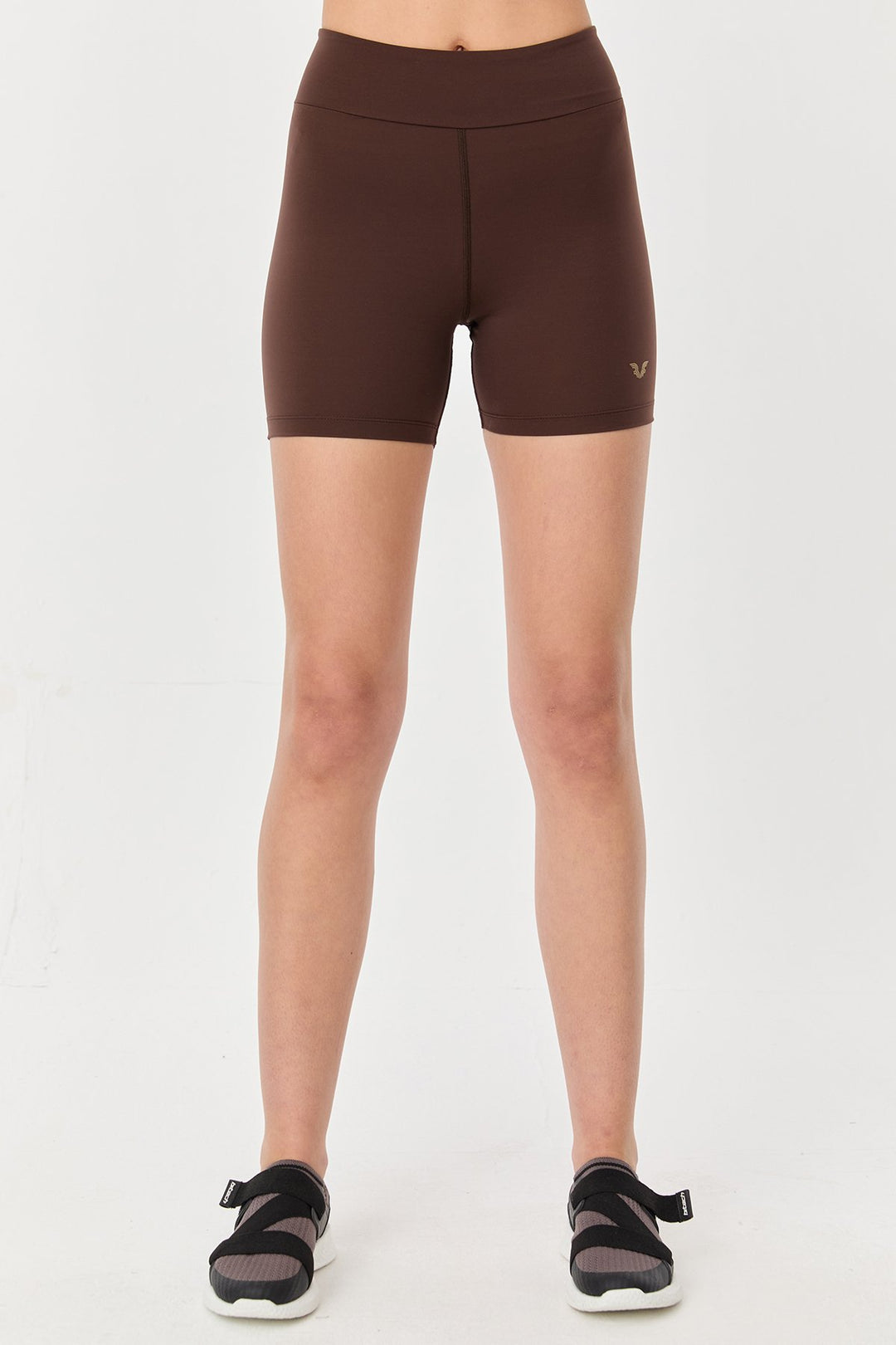 Damen Hohe Taille Kurze Länge Sport Leggings