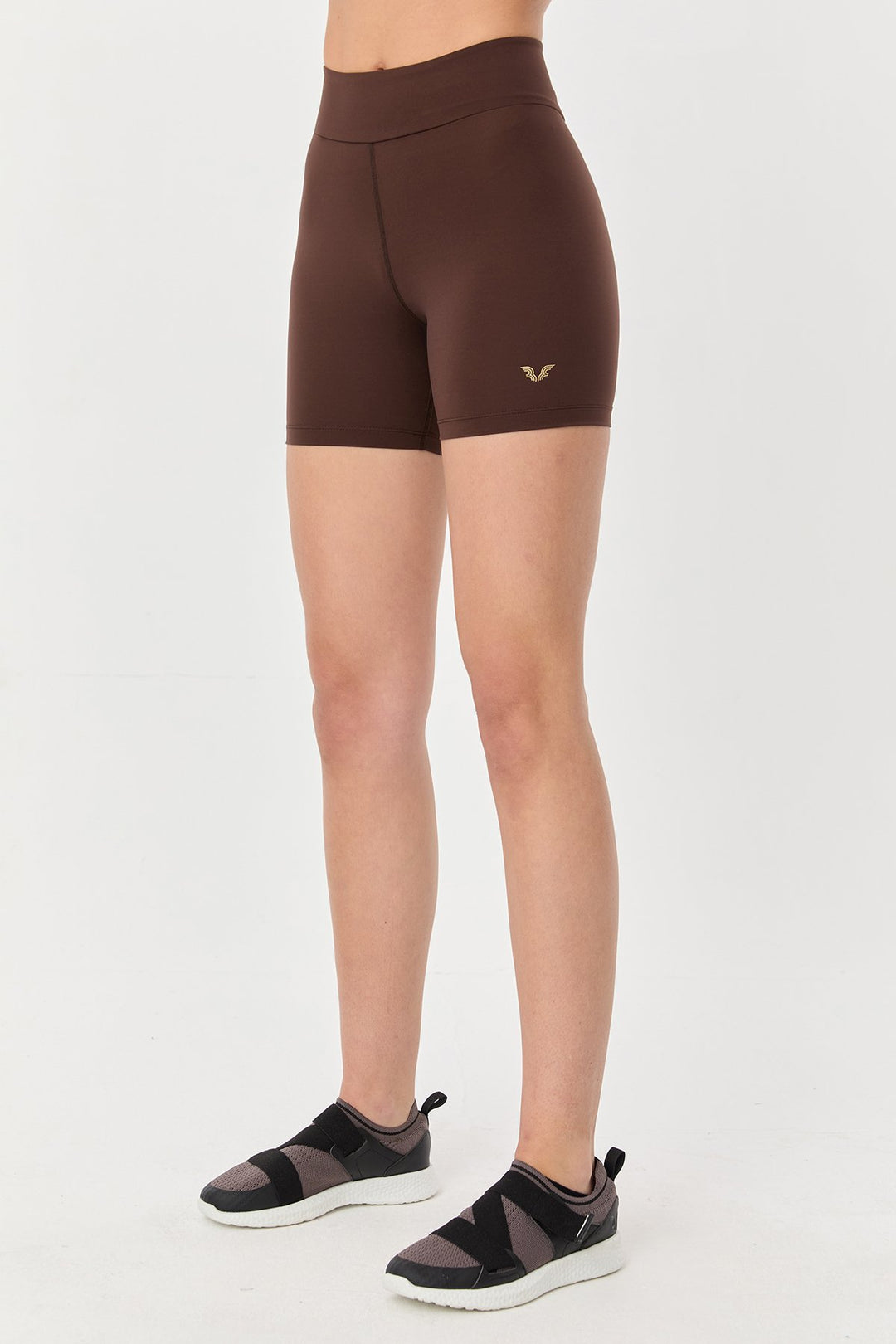 Damen Hohe Taille Kurze Länge Sport Leggings