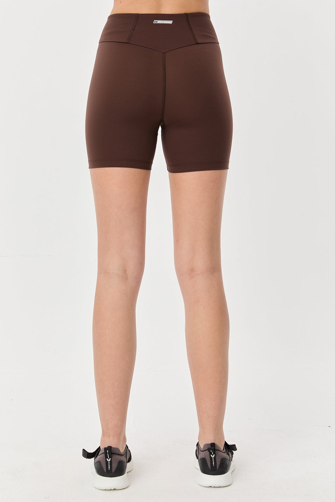 Damen Hohe Taille Kurze Länge Sport Leggings