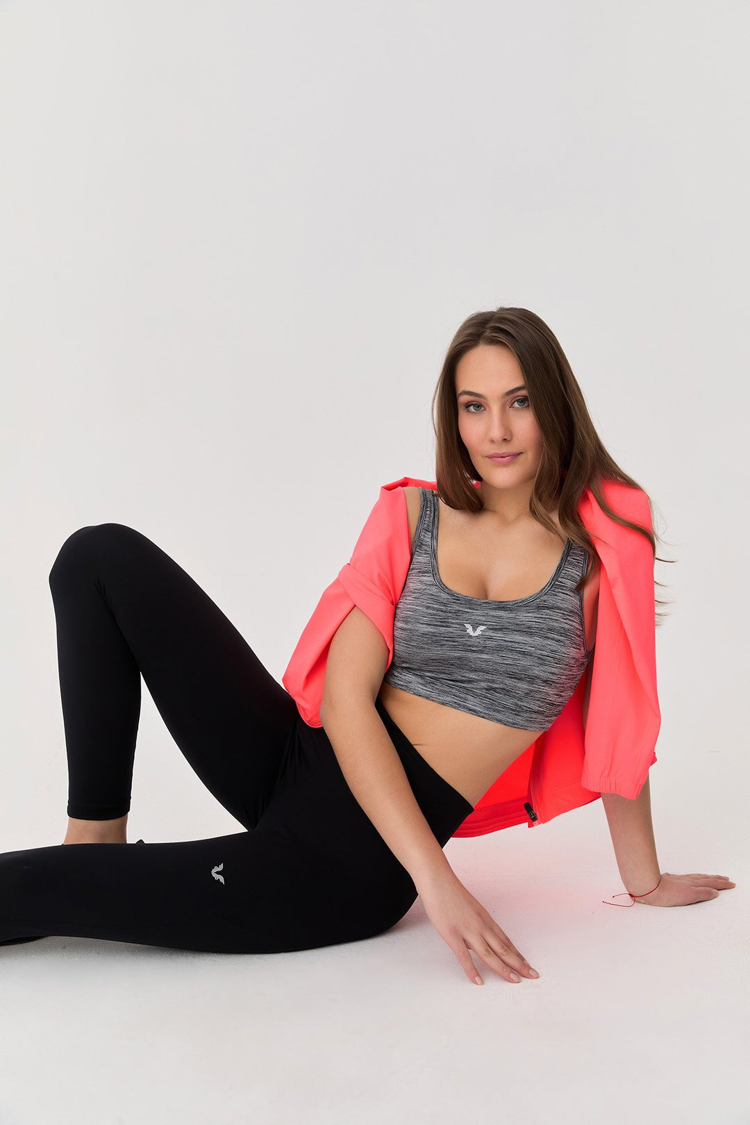 Damen Hohe Taille Formgebende Voll-Lycra Taschen Sport Leggings