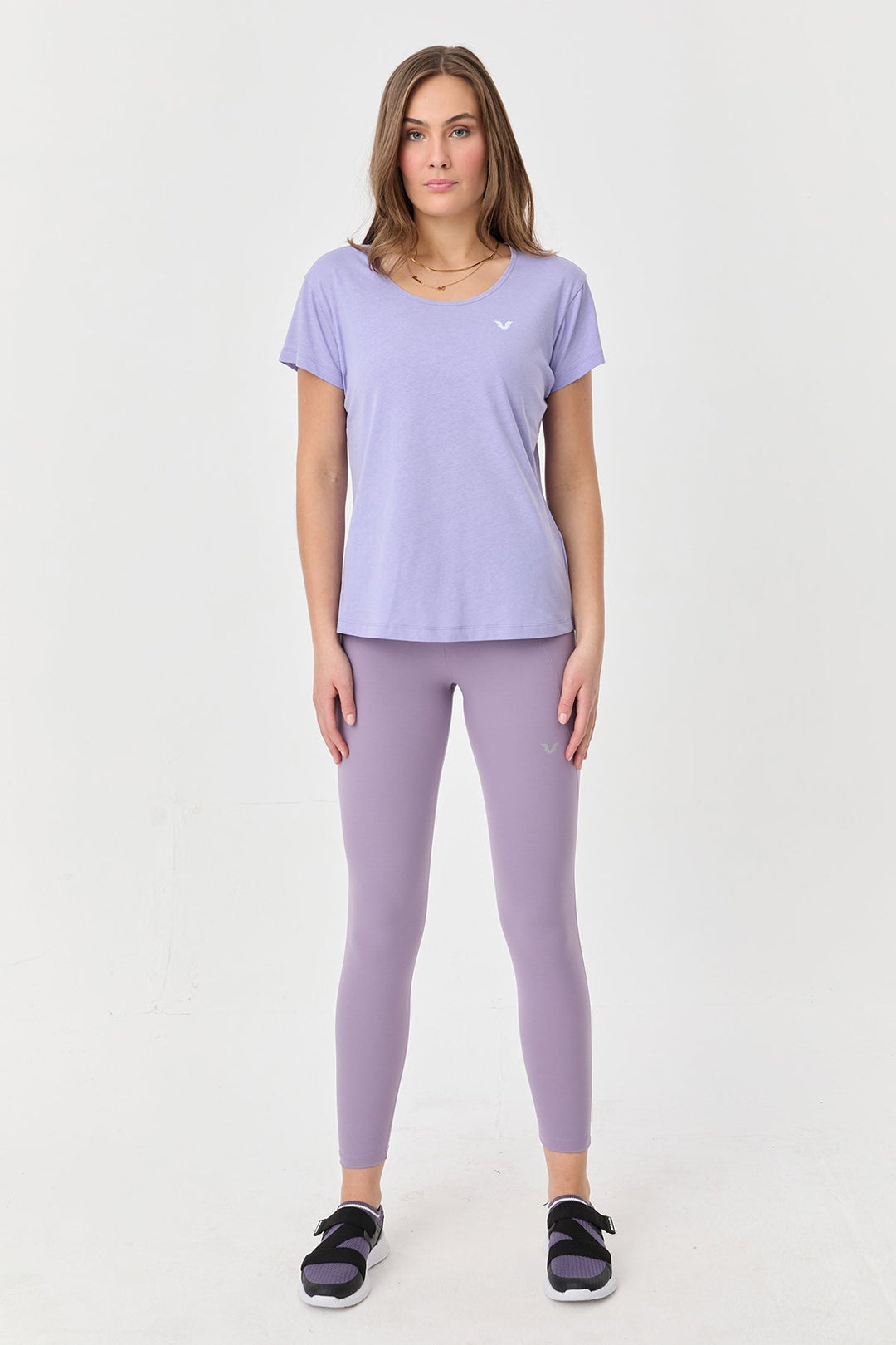 Damen Hohe Taille Formgebende Voll-Lycra Taschen Sport Leggings