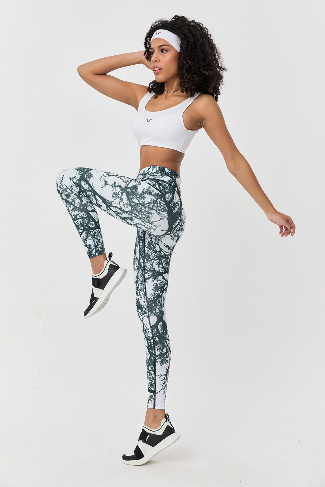 Damen Gemusterte Hohe Taille Sport Leggings