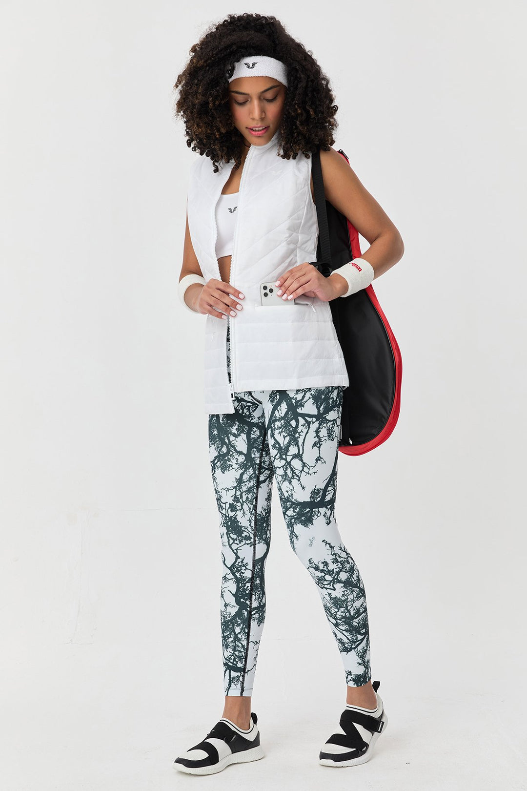 Damen Gemusterte Hohe Taille Sport Leggings