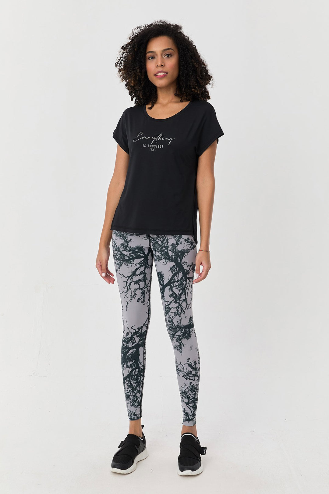 Damen Gemusterte Hohe Taille Sport Leggings