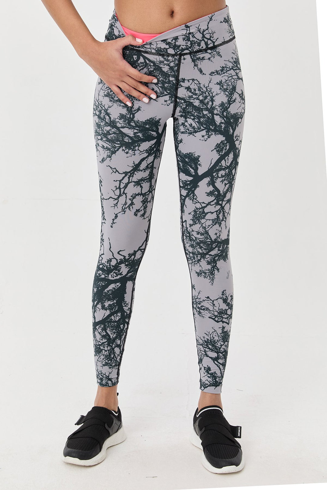 Damen Gemusterte Hohe Taille Sport Leggings