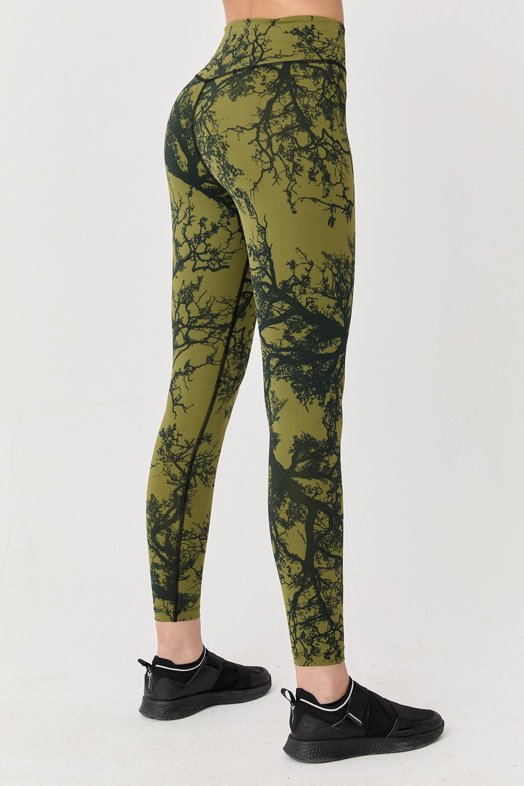 Damen Gemusterte Hohe Taille Sport Leggings