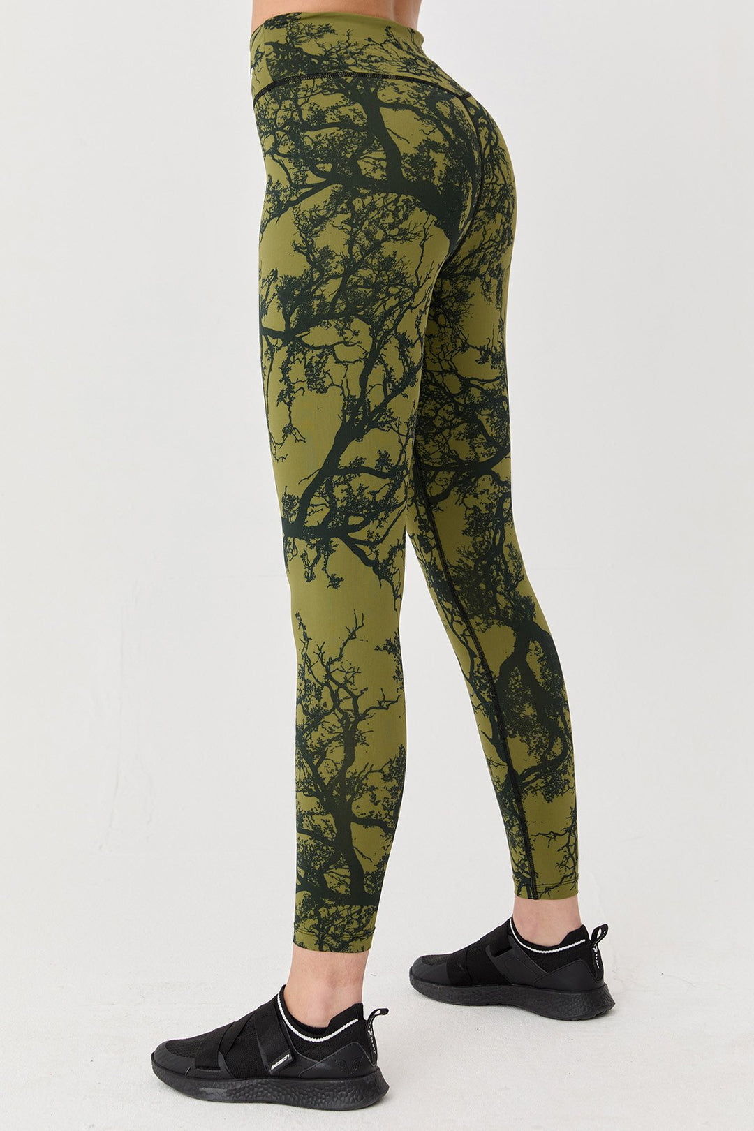 Damen Gemusterte Hohe Taille Sport Leggings