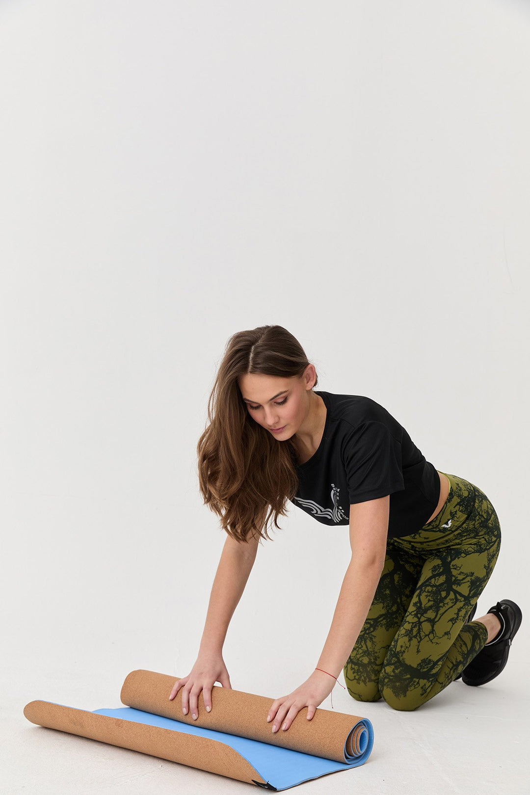 Damen Gemusterte Hohe Taille Sport Leggings