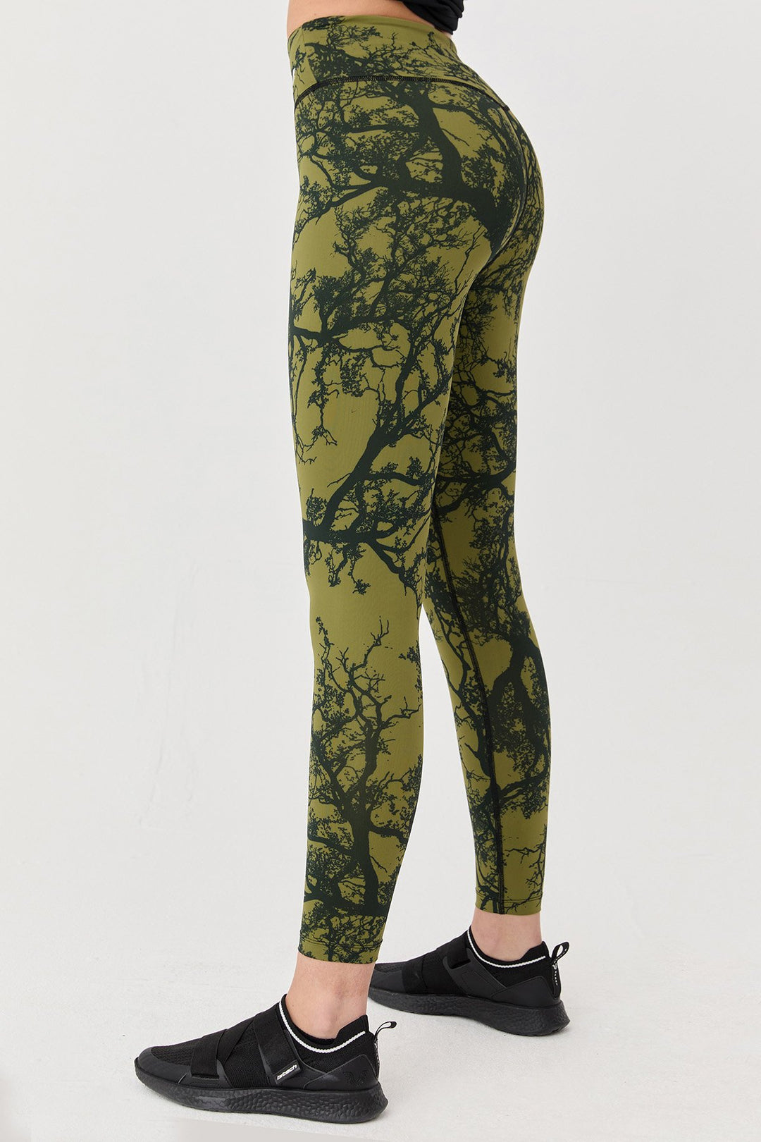 Damen Gemusterte Hohe Taille Sport Leggings