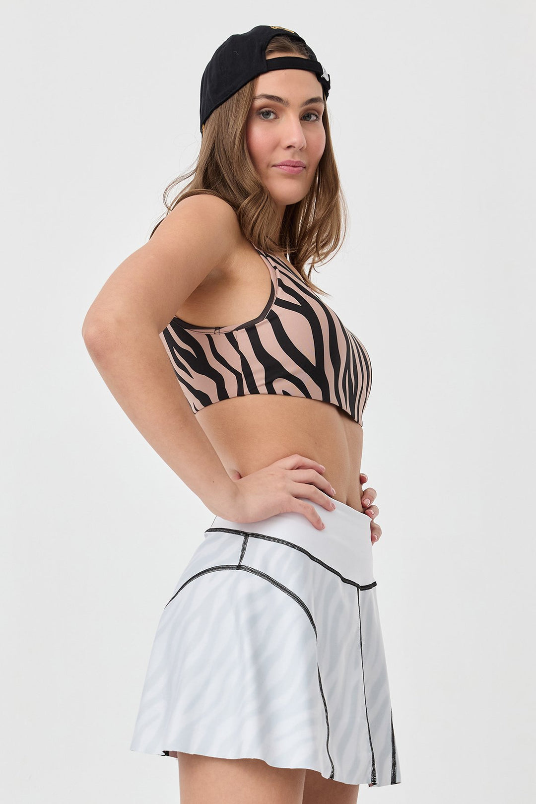 Damen Doppelseitiger Kurzer Shorts Tennisrock