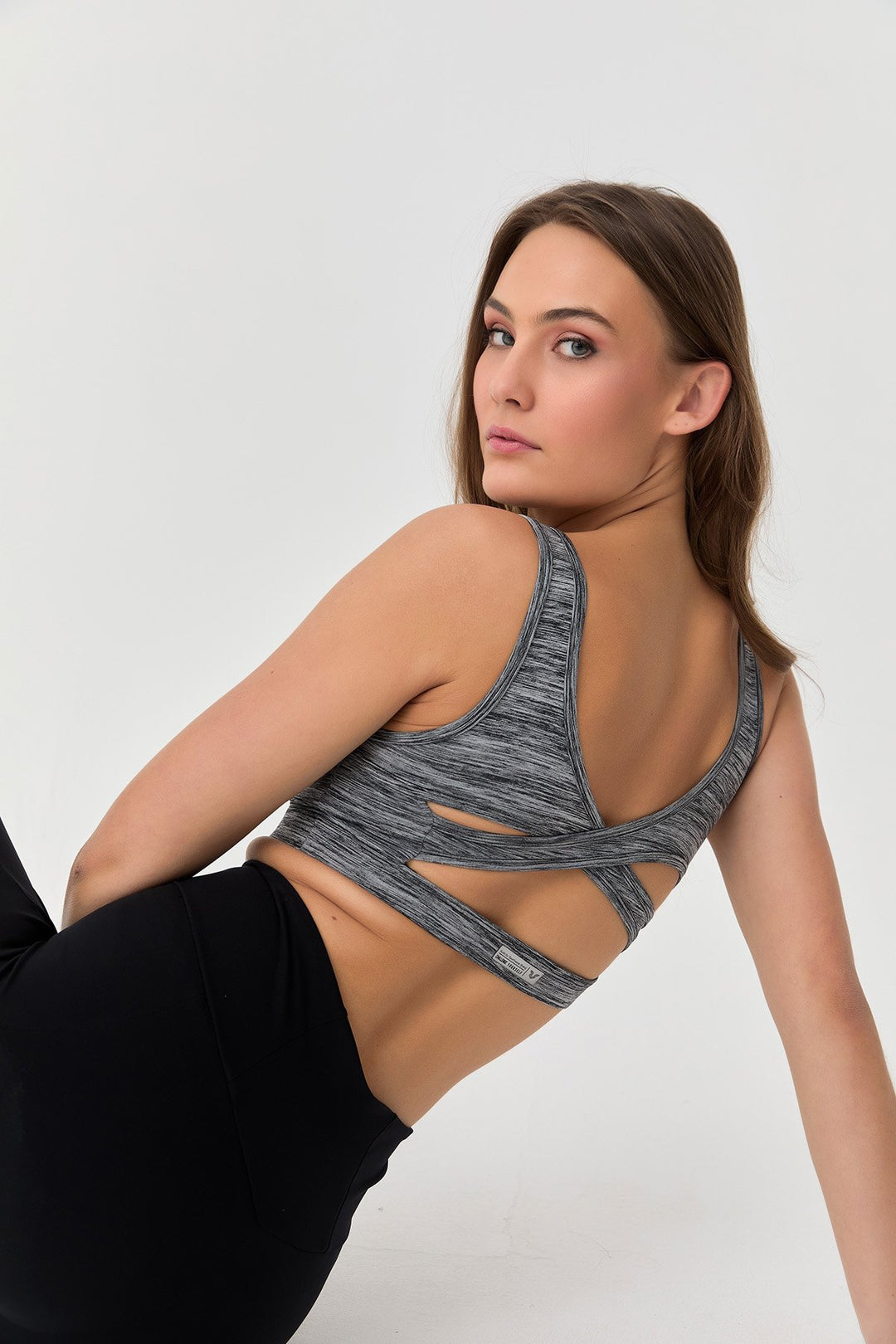 Damen Beschichteter Seidiger Touch Polyamid Sport-BH