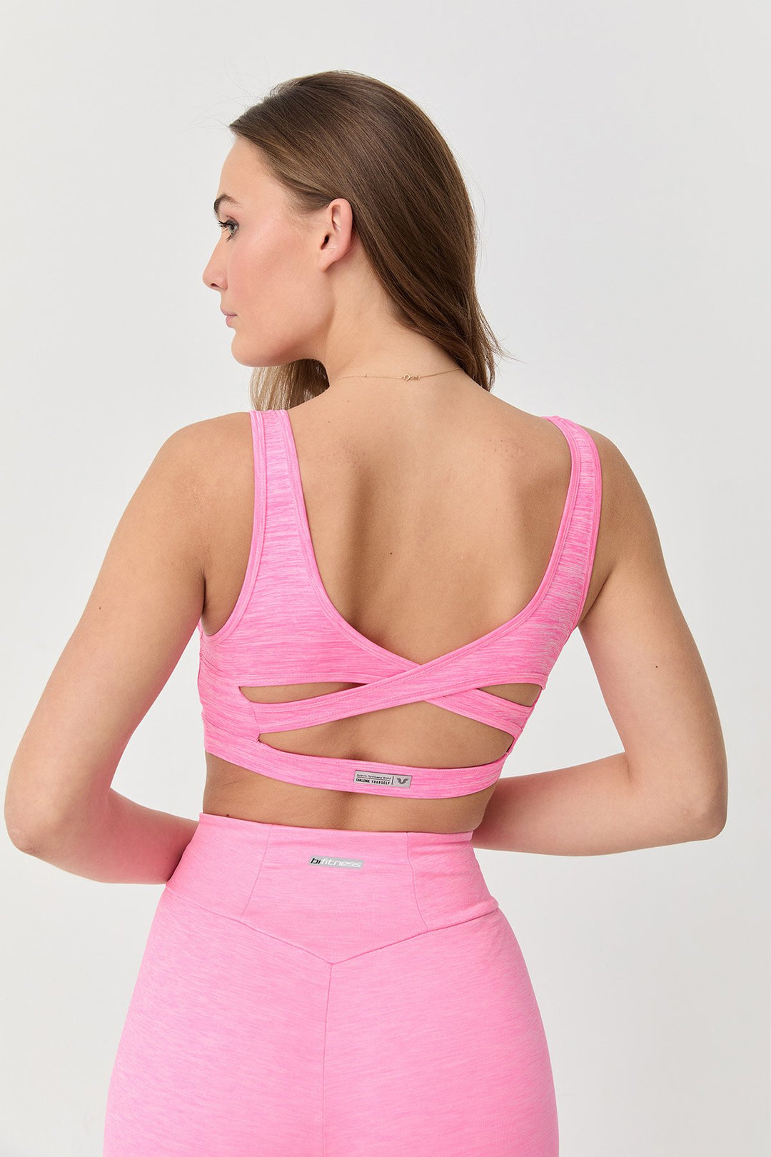 Damen Beschichteter Seidiger Touch Polyamid Sport-BH