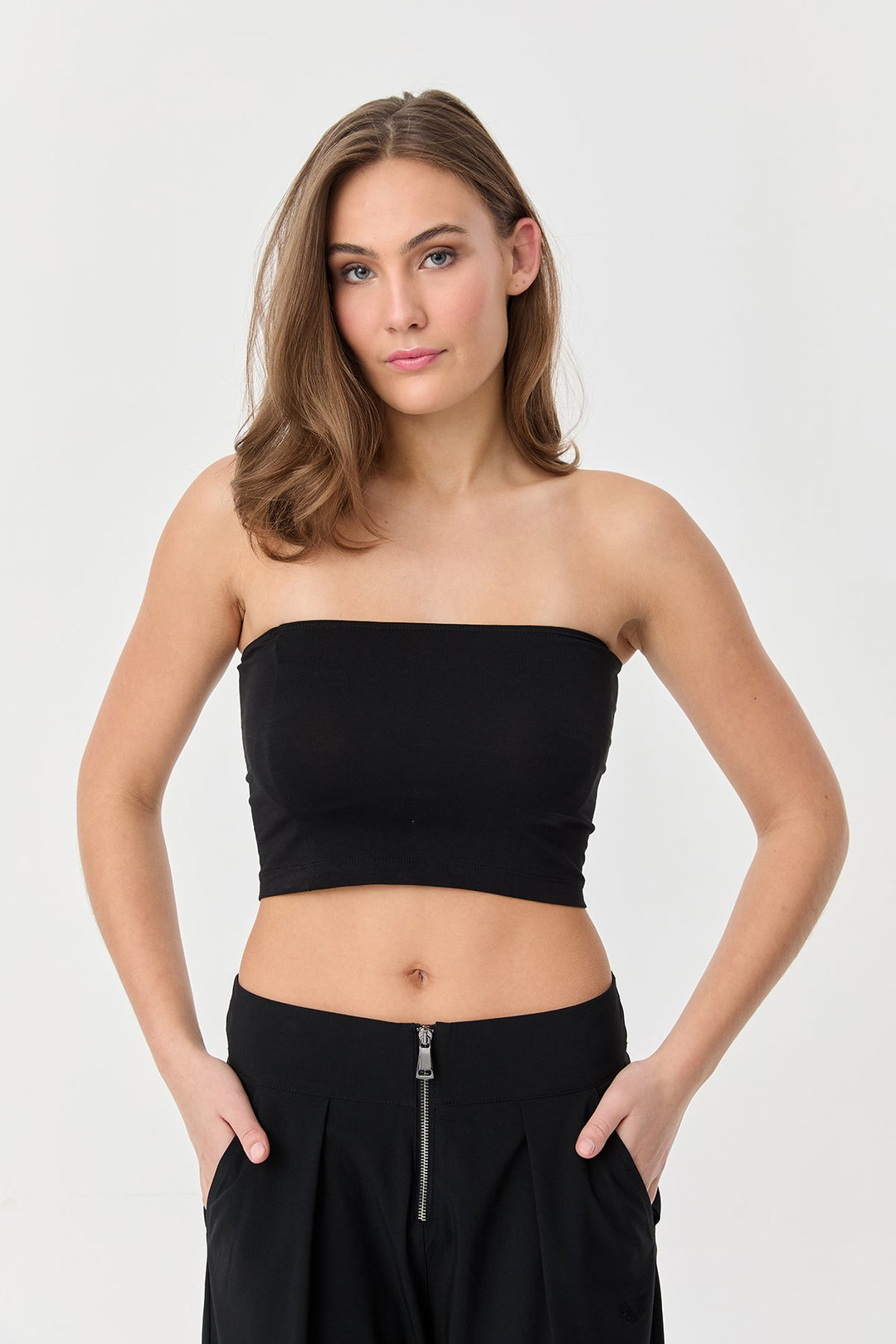 Damen trägerloses gerades Crop