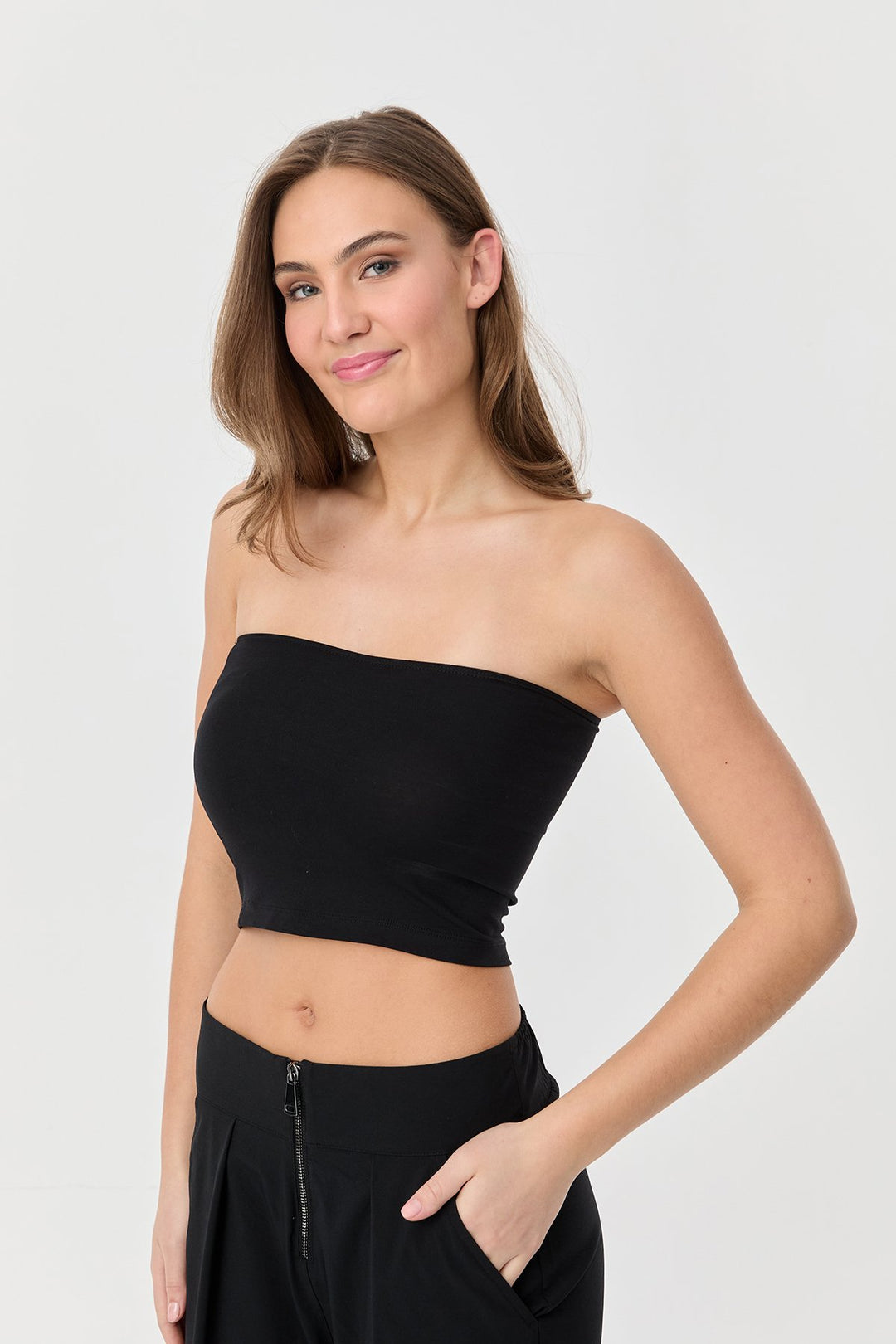 Damen trägerloses gerades Crop