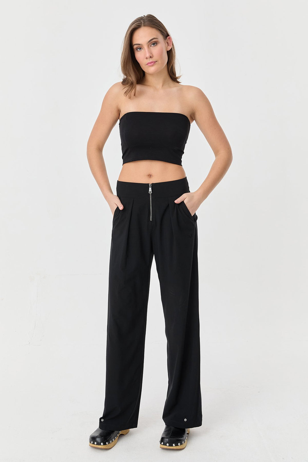 Damen trägerloses gerades Crop