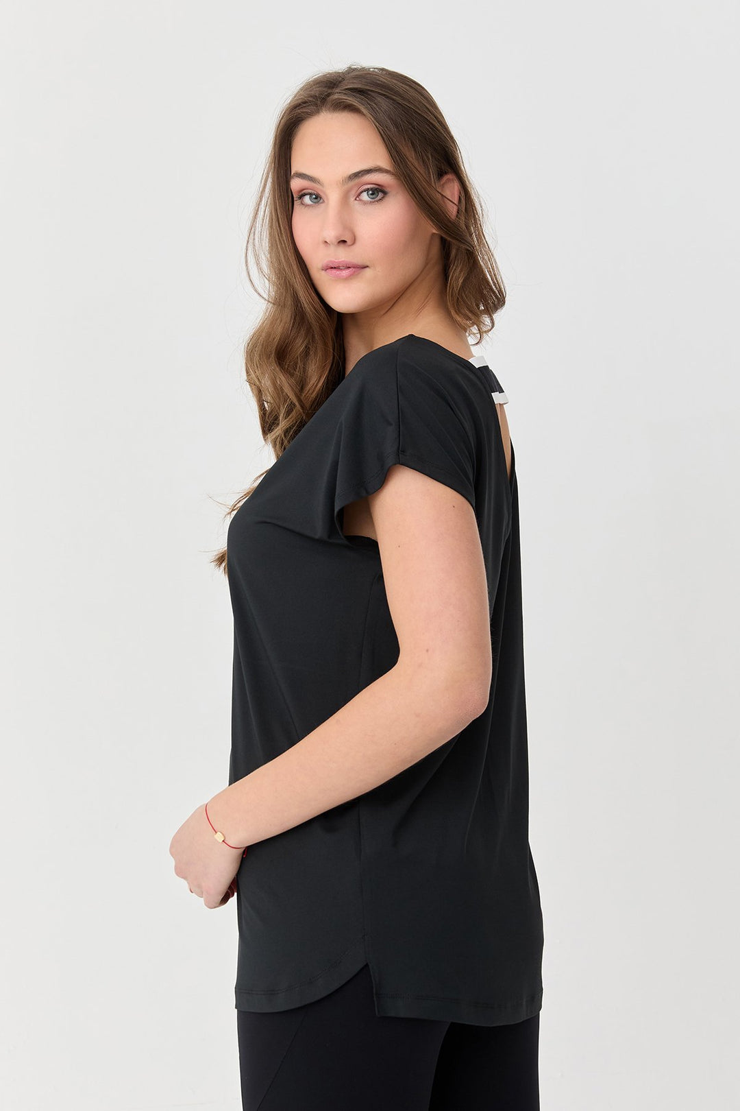 Damen Weichstrukturiertes Schnelltrocknendes Fitness-Training Oversize T-Shirt