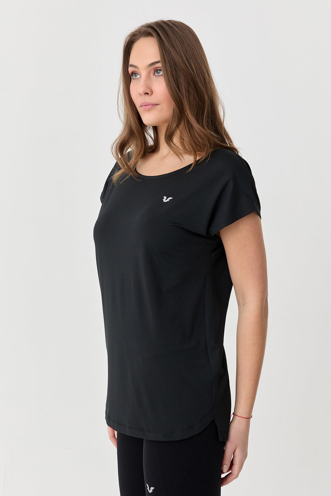 Damen Weichstrukturiertes Schnelltrocknendes Fitness-Training Oversize T-Shirt