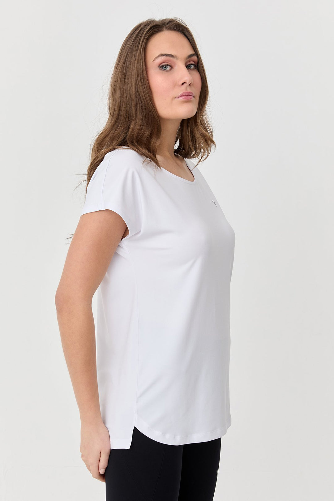 Damen Weichstrukturiertes Schnelltrocknendes Fitness-Training Oversize T-Shirt