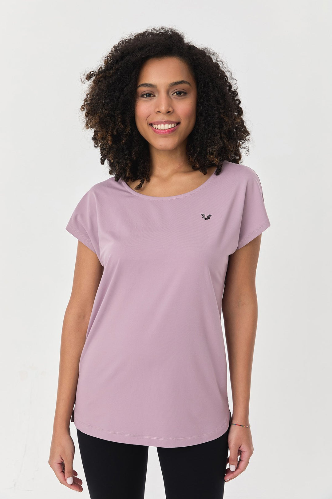 Damen Weichstrukturiertes Schnelltrocknendes Fitness-Training Oversize T-Shirt