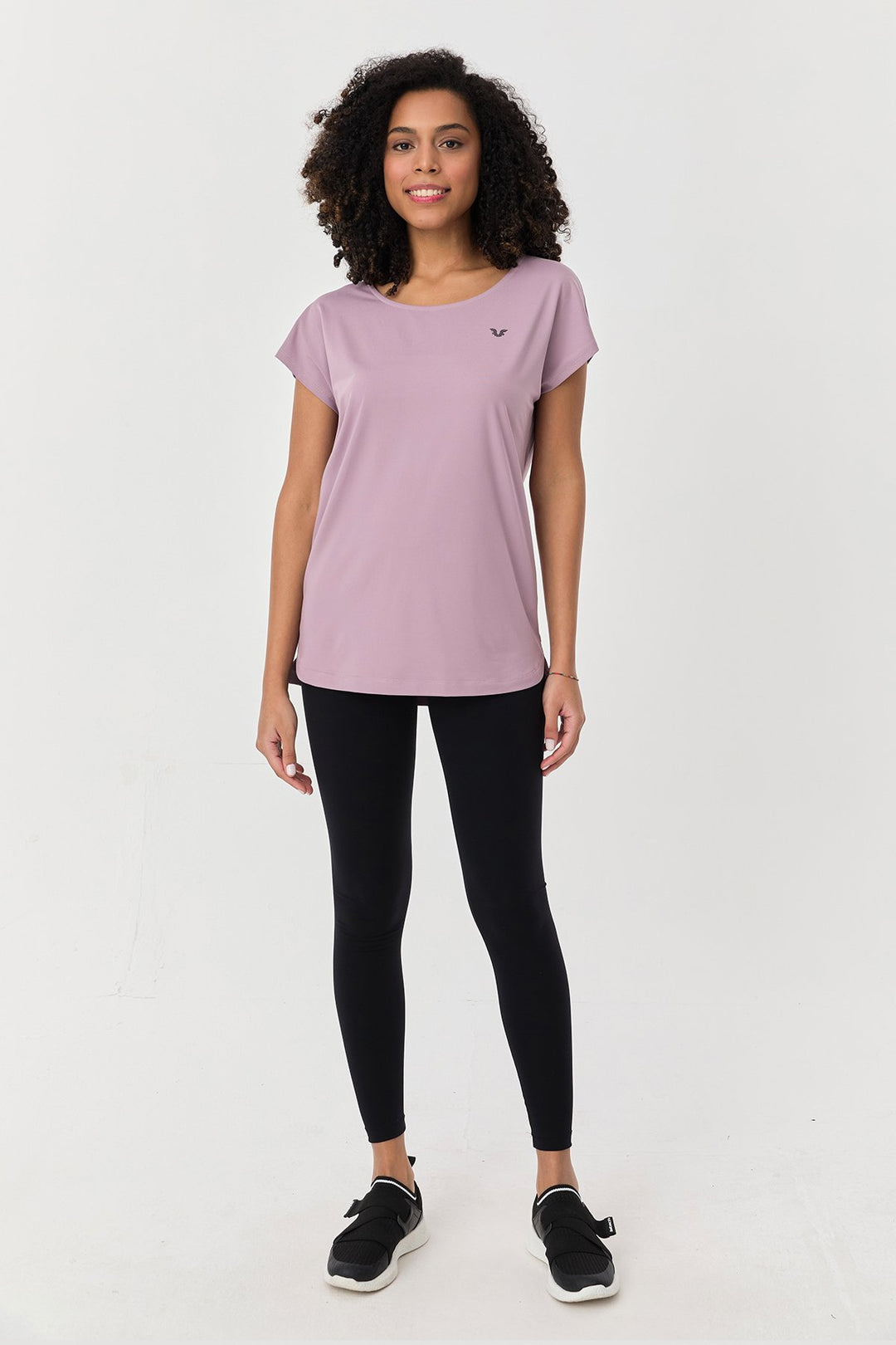 Damen Weichstrukturiertes Schnelltrocknendes Fitness-Training Oversize T-Shirt