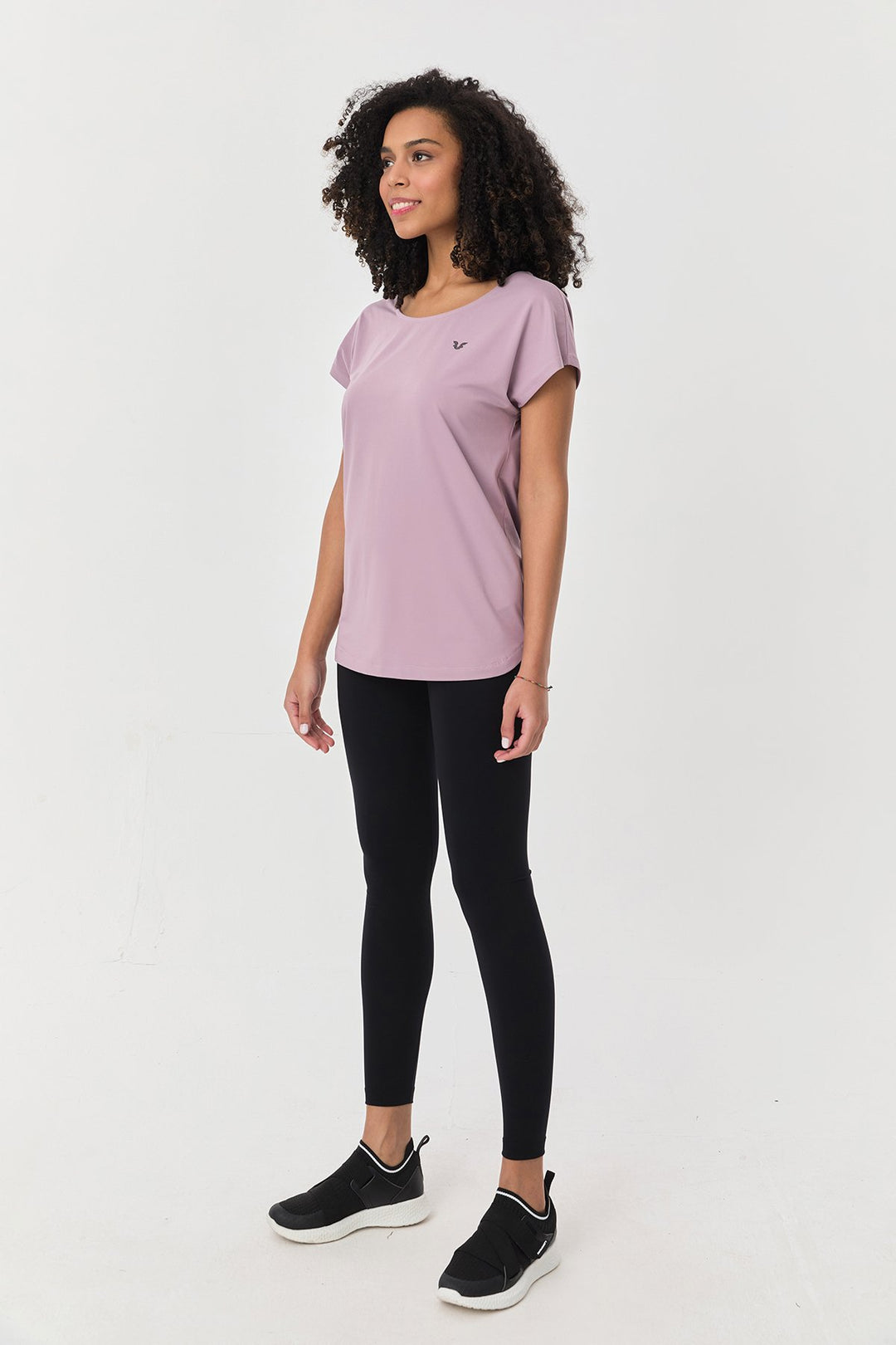 Damen Weichstrukturiertes Schnelltrocknendes Fitness-Training Oversize T-Shirt