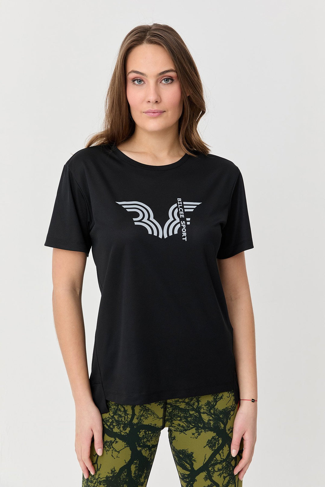 Bedrucktes Trainings T-Shirt für Damen