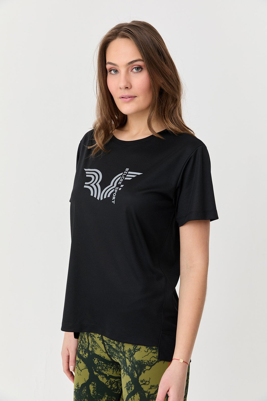 Bedrucktes Trainings T-Shirt für Damen