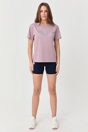 Bedrucktes Trainings T-Shirt für Damen