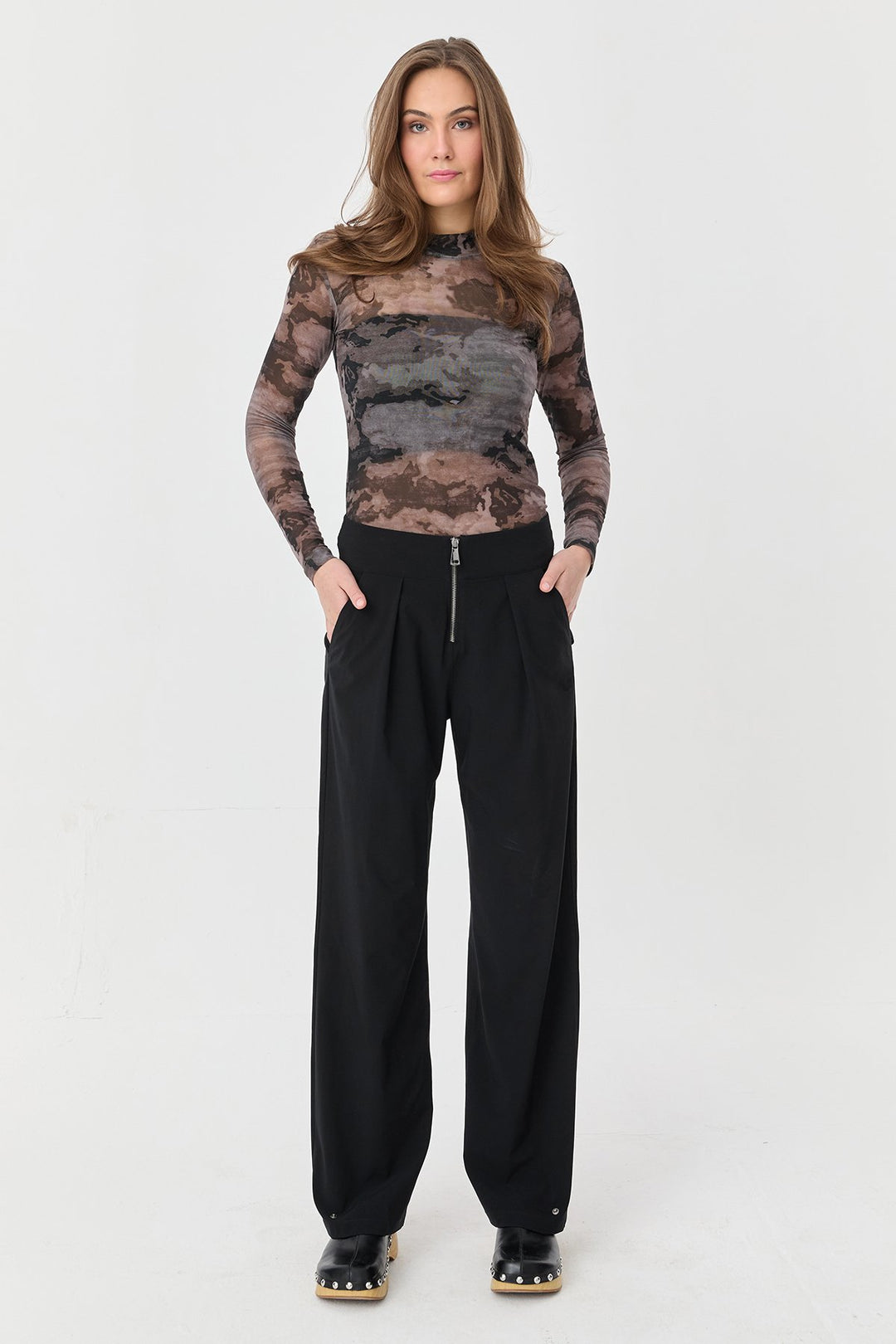 Transparenter, Digital Bedruckter Damen-Body