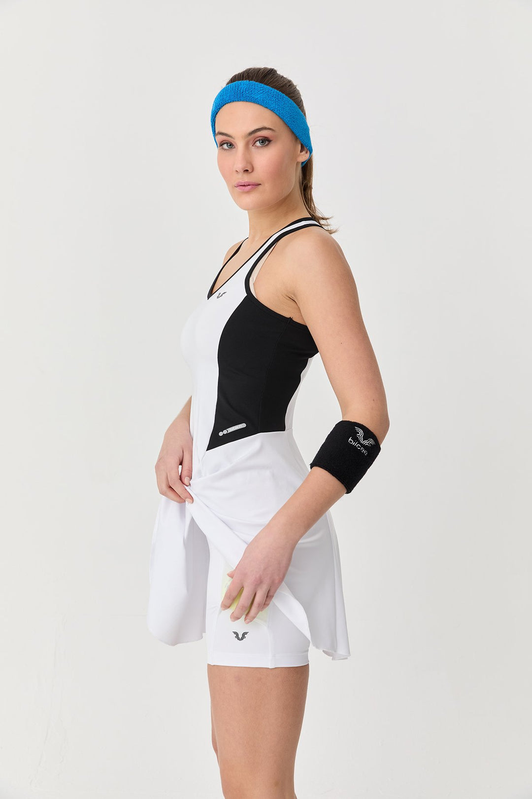 Damen V-Ausschnitt Tennis Leggings Kleid