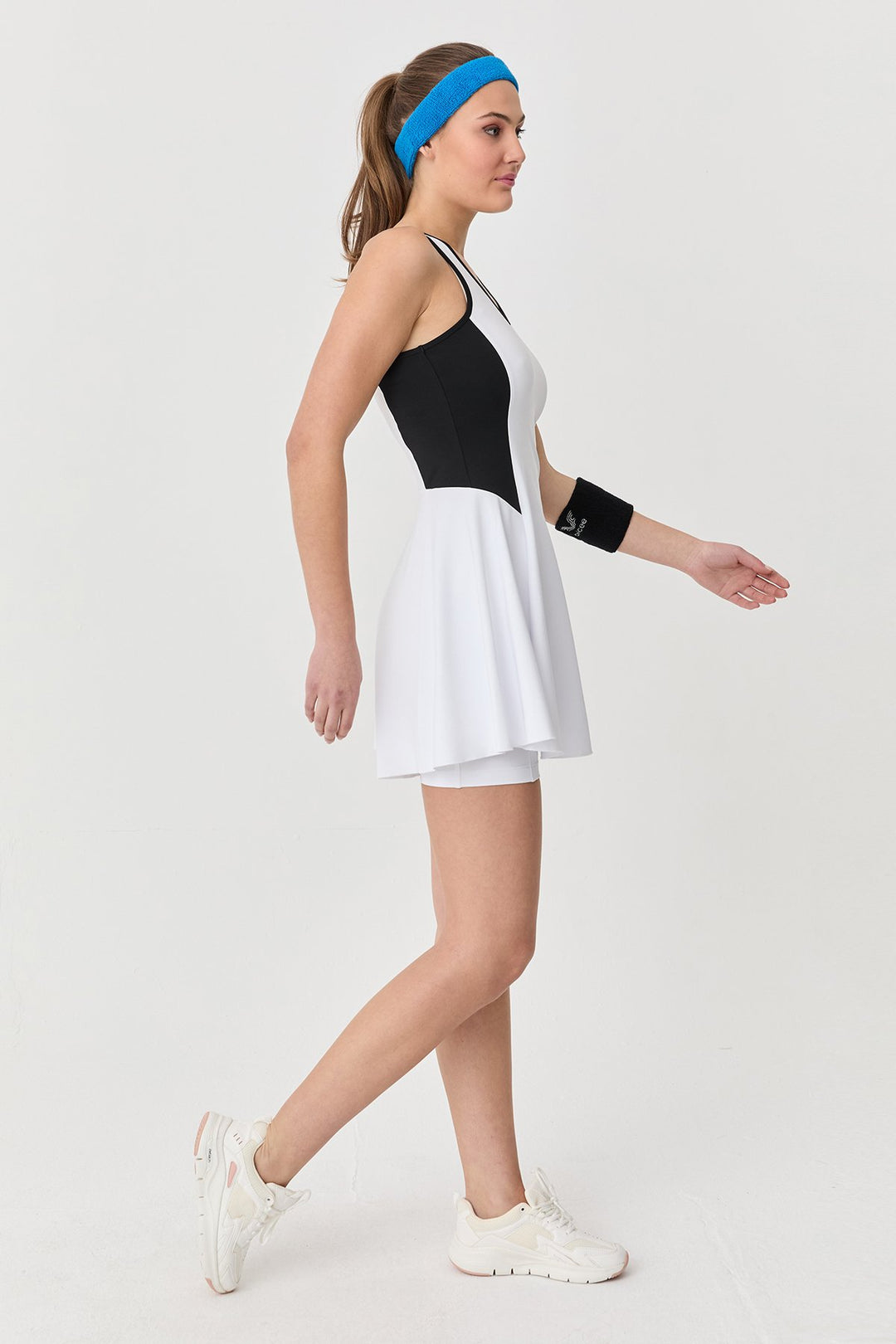 Damen V-Ausschnitt Tennis Leggings Kleid