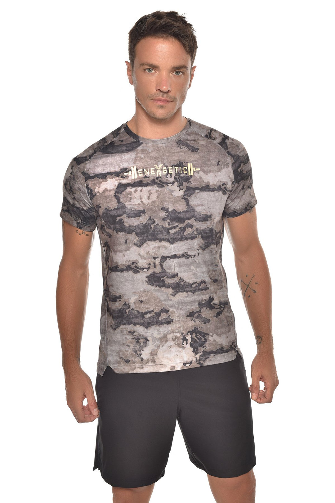 Herren Kurzarm Camouflage-T-Shirt