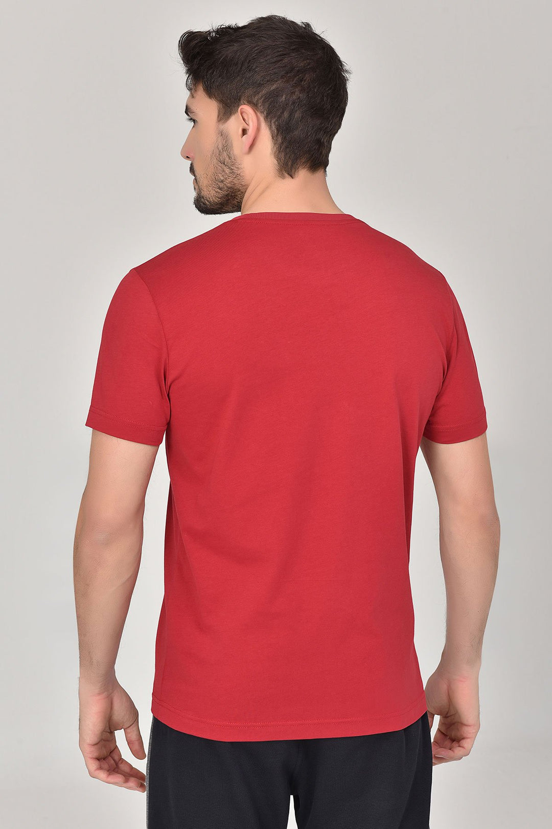 Herren Einfarbig Bedruckter Casual Sport Kurzarm T-Shirt