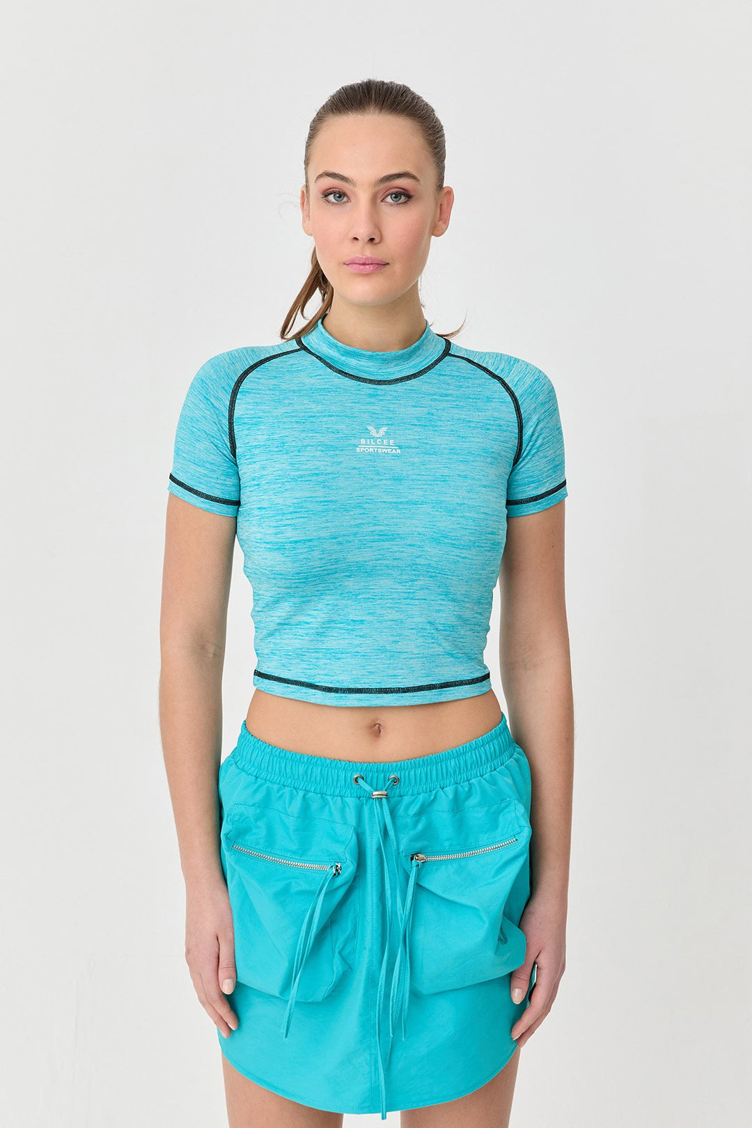 Damen Athleisure Crop T-Shirt