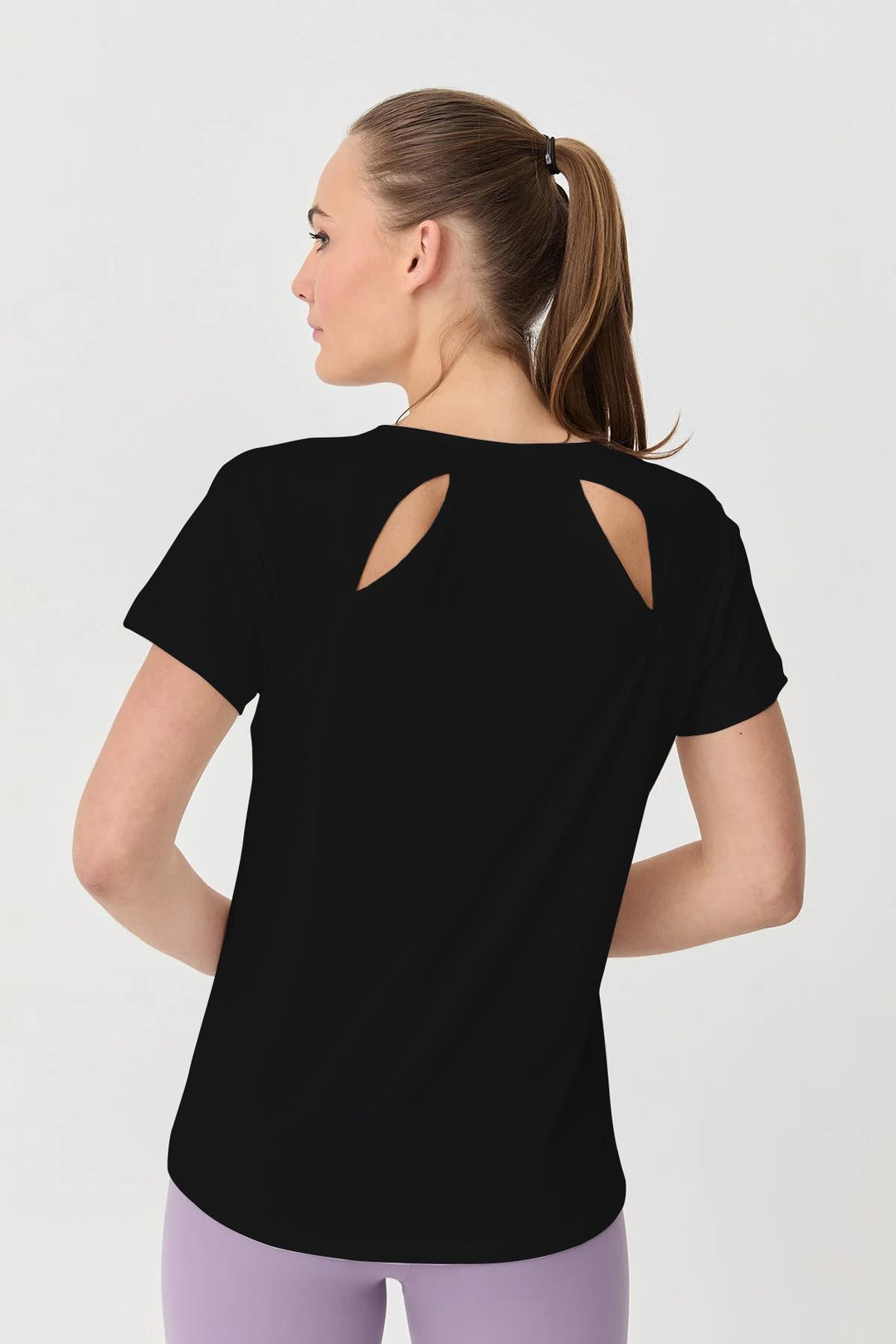 Damen Baumwolle Kurzarm T-Shirt