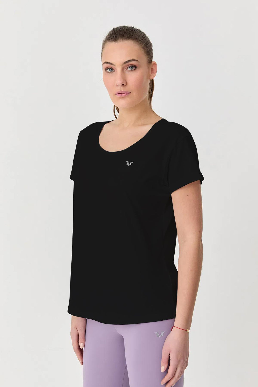 Damen Baumwolle Kurzarm T-Shirt