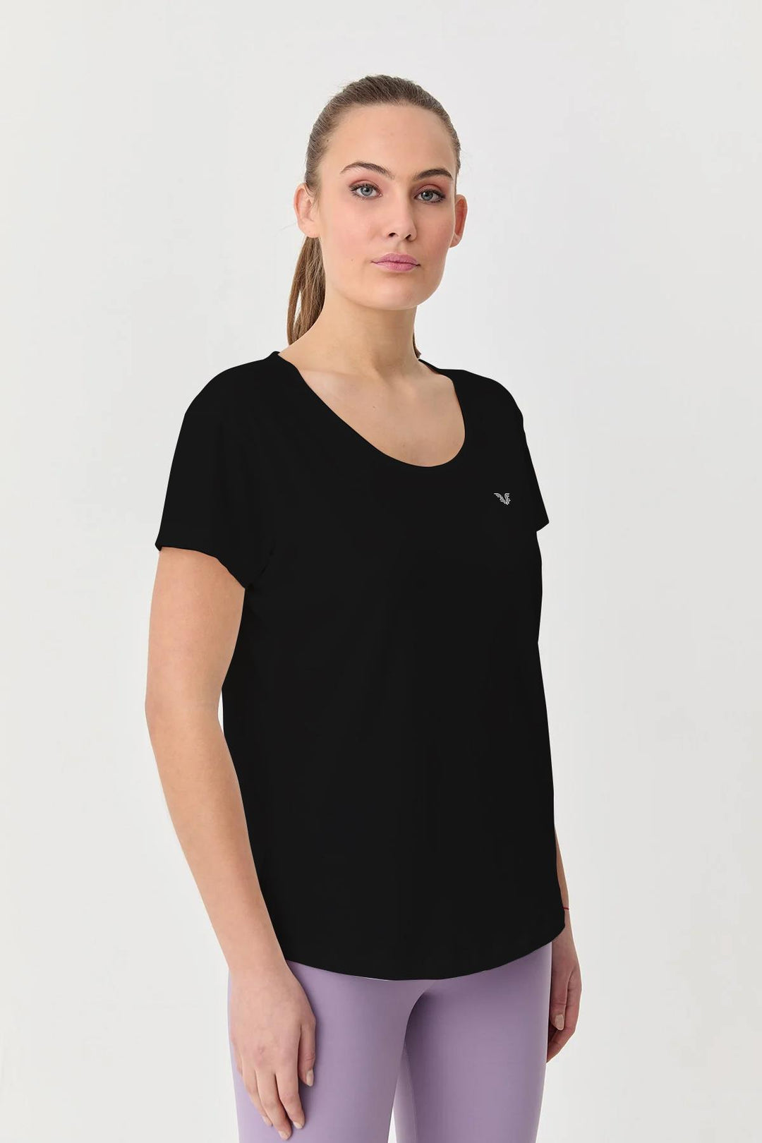 Damen Baumwolle Kurzarm T-Shirt