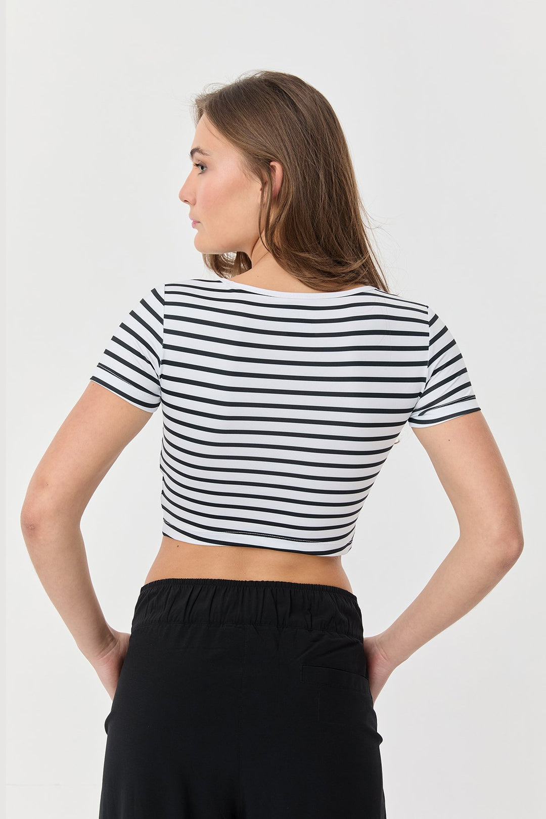 Damen Weichstrukturiertes Crop Body