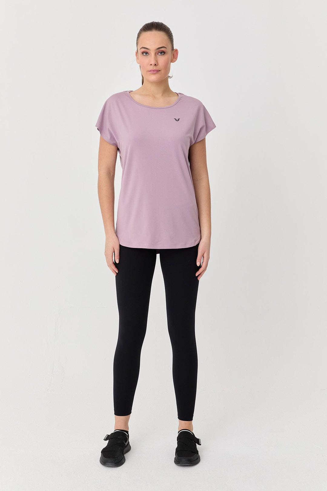 Damen Weichstrukturiertes Kurzarm-T-Shirt 9712