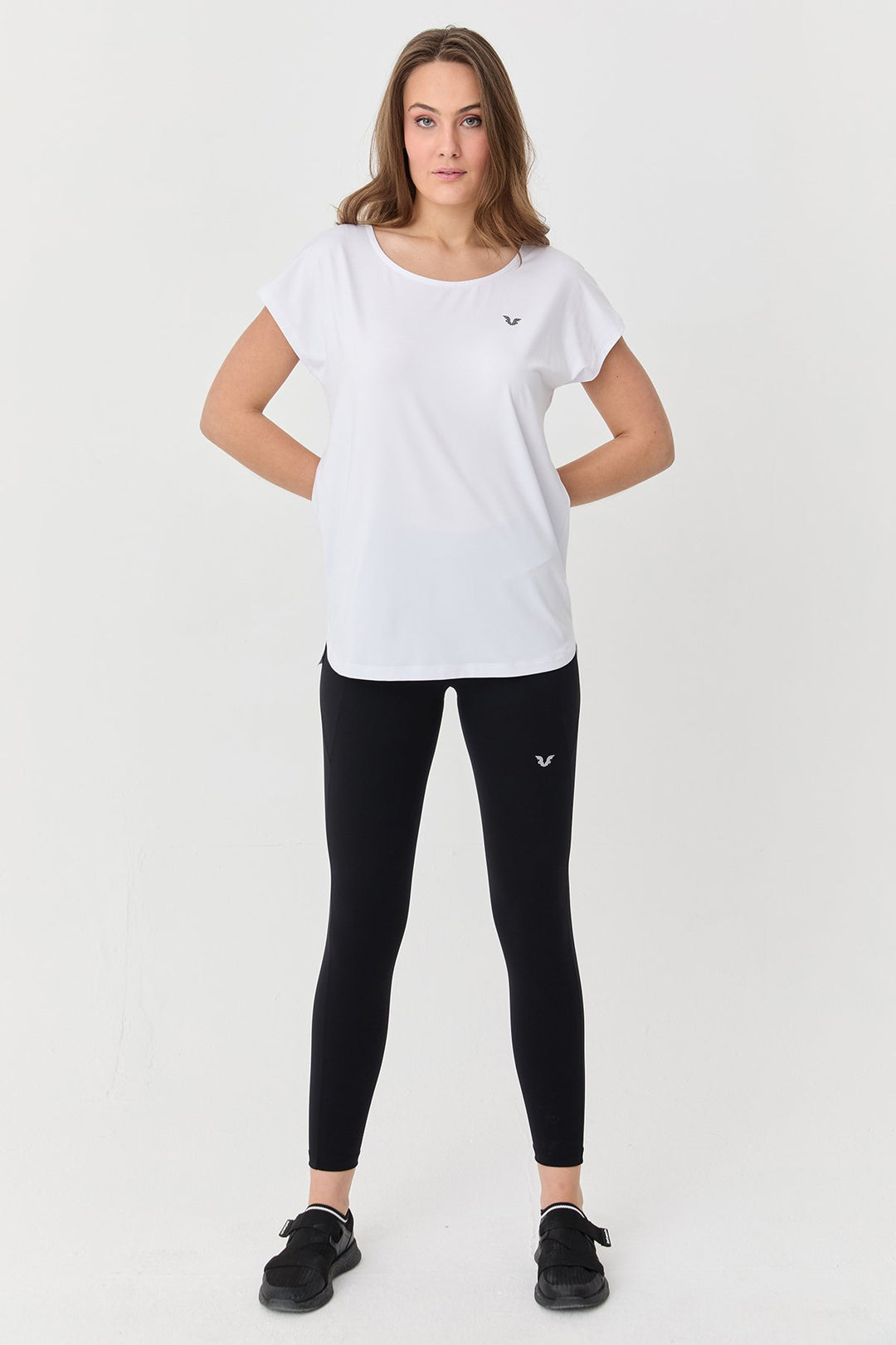 Damen Weichstrukturiertes Schnelltrocknendes Fitness-Training Oversize T-Shirt 