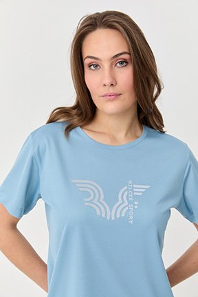 Bedrucktes Trainings T-Shirt für Damen