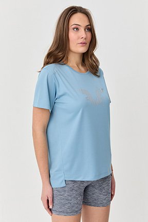 Bedrucktes Trainings T-Shirt für Damen