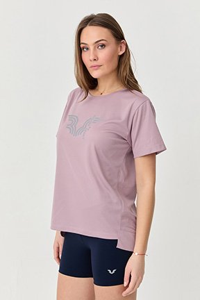 Bedrucktes Trainings T-Shirt für Damen