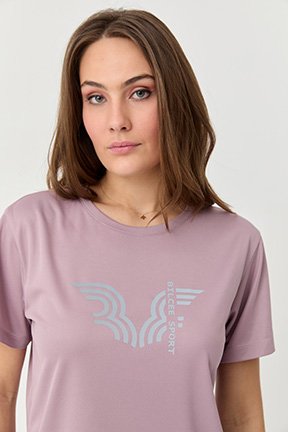 Bedrucktes Trainings T-Shirt für Damen