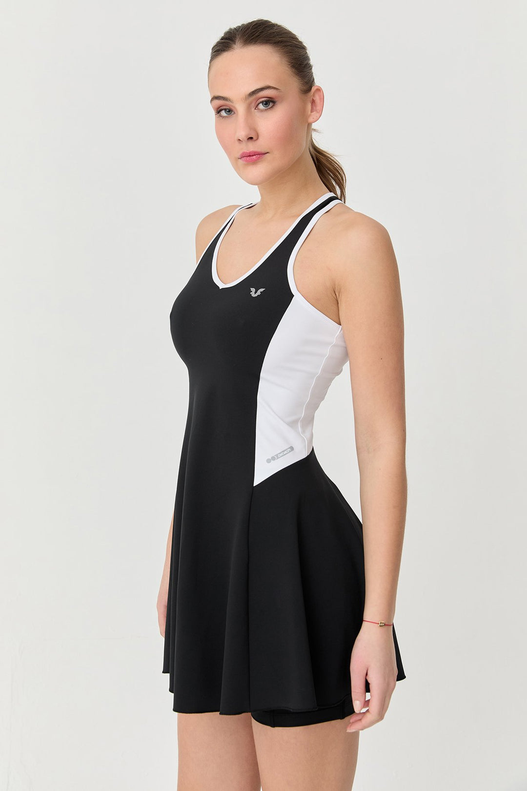 Damen V-Ausschnitt Tennis Leggings Kleid 